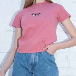 Brandy Melville Helen Butterfly Top